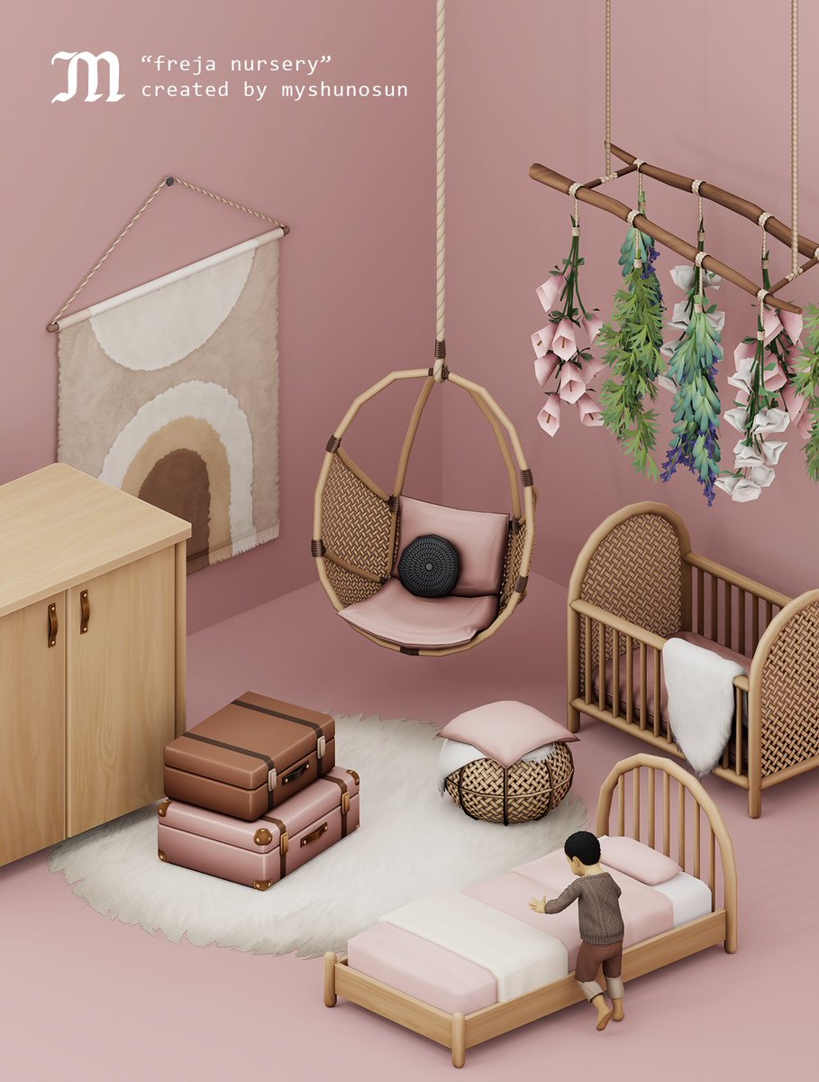 myshunosun's tweet photo. HAPPY NEW YEAR!

🌷 Meet FREJA NURSERY – a set of 14 functional and decorative items! 

🌷 Learn more about each object + grab the set here:
https://t.co/ON8f0Wuczg

🌷 Support me on Patreon:
https://t.co/82B17sl7bs

@TheSims @Maxis_Match_CC @SimsCreatorsCom #TheSims4 #s4cc https://t.co/LY3chZc7hF