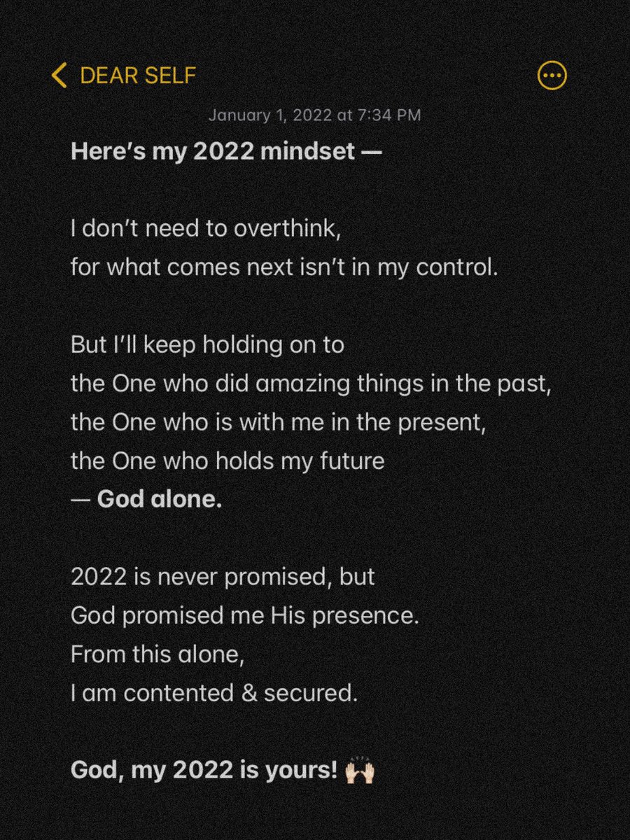 jirehmaniego_'s tweet photo. 2022, here’s my mindset on you ✨ https://t.co/da4KonHrLG