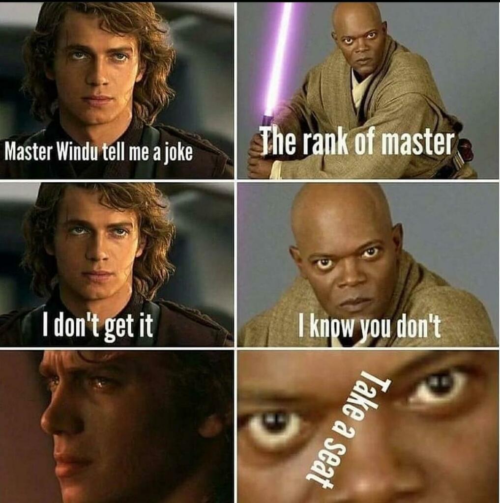 Star Wars Memes Anakin In Spain Without The S T Co Xhalldpbhn Twitter