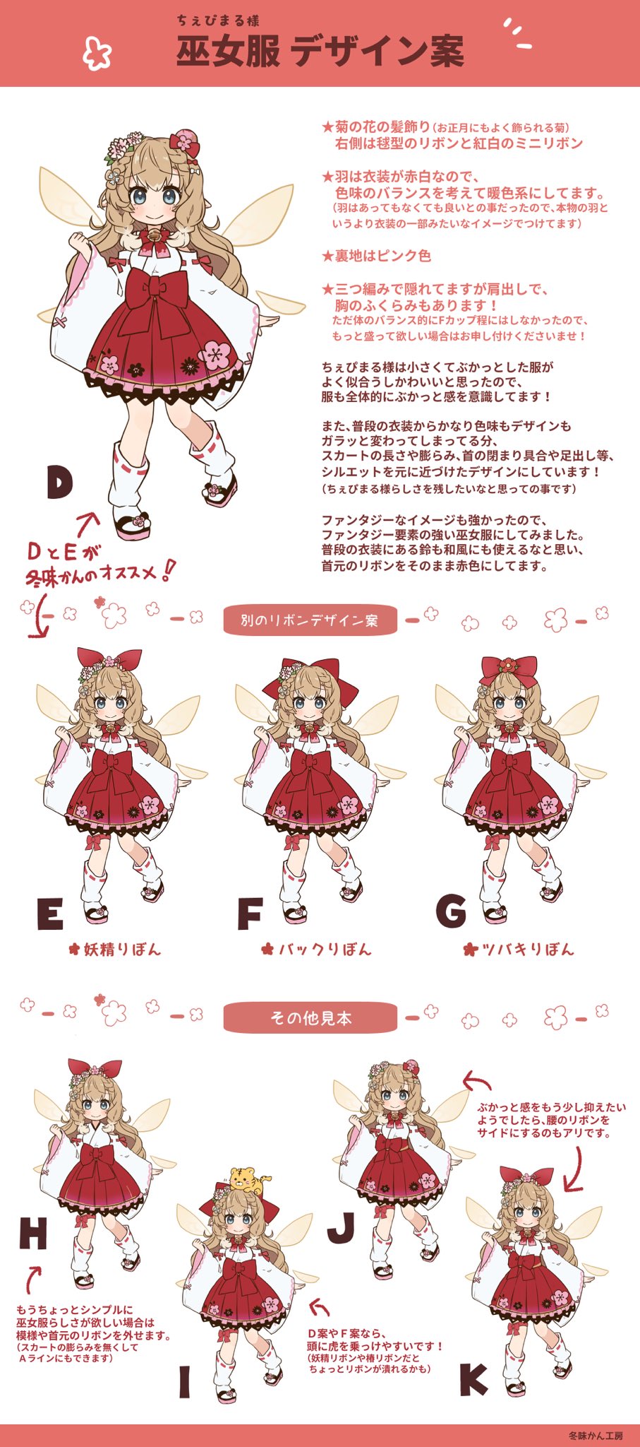 花の妖精 ちぇぴまる そして今日お渡ししたお正月verネップリのイラスト 冬味かん 冬味かん工房 Huyumikann さんにお願いしました めちゃめちゃ可愛いイラストありがとうございます 対応も丁寧で 選ばなかったラフ案も衣装デザイン案も最高に