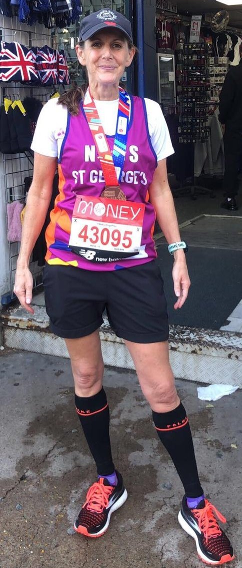 nessfisher's tweet photo. @GivingtoGeorges @StGeorgesTrust Great to run for you @GivingtoGeorges #londonmarathon2021 #postrunpic ! https://t.co/pFaxlT50DU