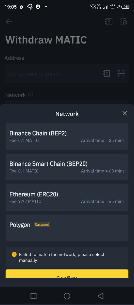 CryptoSardars's tweet photo. Dear @0xPolygon @binance @cz_binance , we have been trying to withdraw Matic from binance through Polygon network since last week but the network is suspended. There is also no further announcements about it. We have our #nft collection on Polygon.

Team @CryptoSardars https://t.co/OzAloyLmHb