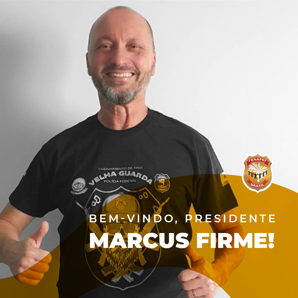 FENAPEF's tweet photo. Em nome de toda a #Fenapef, desejamos boas-vindas ao novo presidente da Federação, @marcusreiss. Sucesso nessa nova etapa! A #SegurançaPública está contando com você! https://t.co/L9MD3q53B7