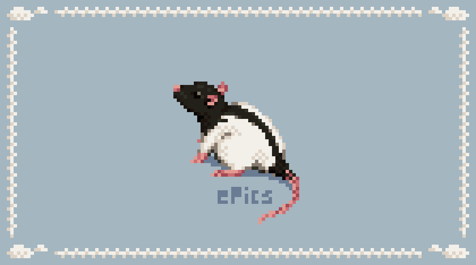 e_Pics_'s tweet photo. My pet rat's name was #Stripes because of his fur 
@Pixel_Dailies       
#pixel_dailies #pixelart https://t.co/S8T2QO7hmp