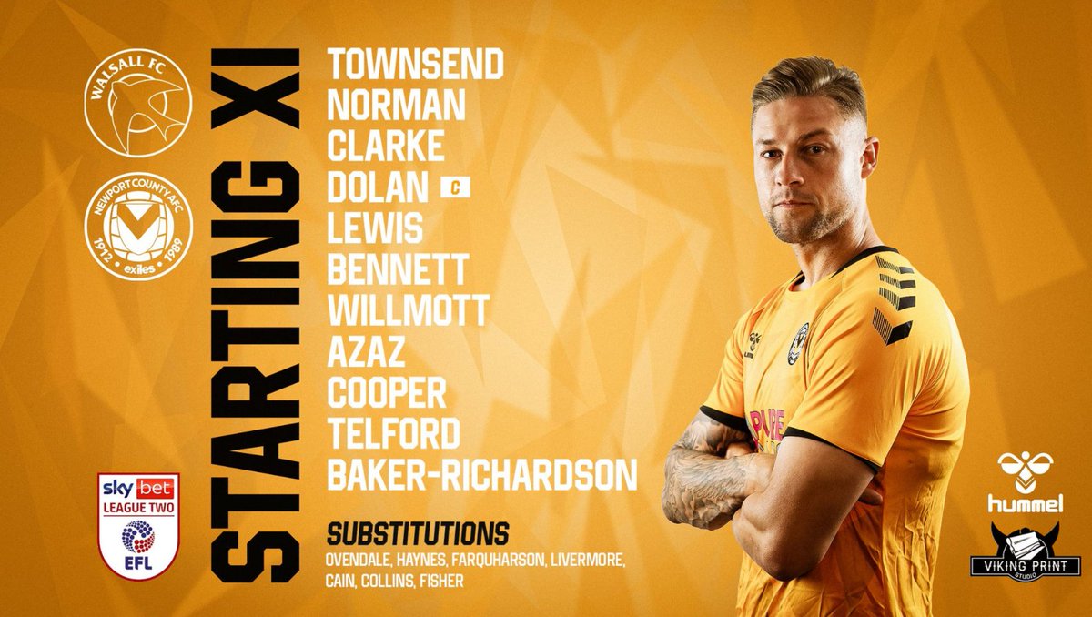 NewportCounty's tweet photo. 𝗧𝗘𝗔𝗠 𝗡𝗘𝗪𝗦🔢

Your first squad of 𝟮𝟬𝟮𝟮, brought to you by 
@VikingPrintUk
 
#NCAFC🧡🖤 https://t.co/2YPm0IpxPB