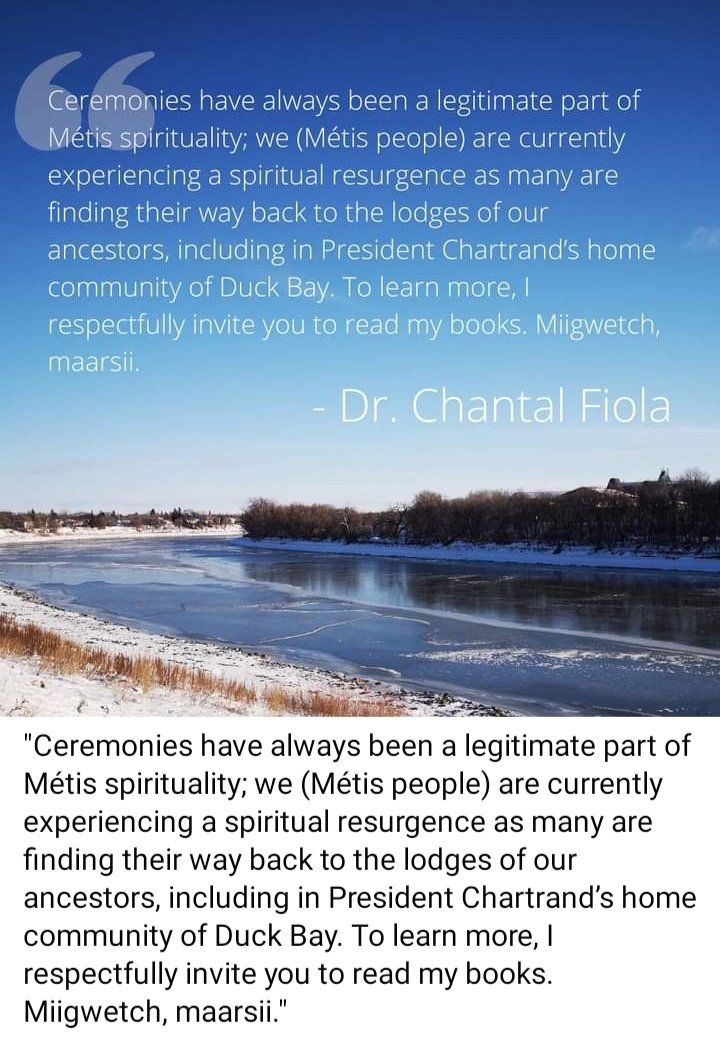 LADYALEXANDRIA's tweet photo. #Metis , #ManitobaMetisFederation, #DavidChartrand, #RedRiverMetis
In case you missed it.. an important response to David Chartrand on Métis spirituality by Zaagaate Chantal Fiola. https://t.co/EgmTav0sul