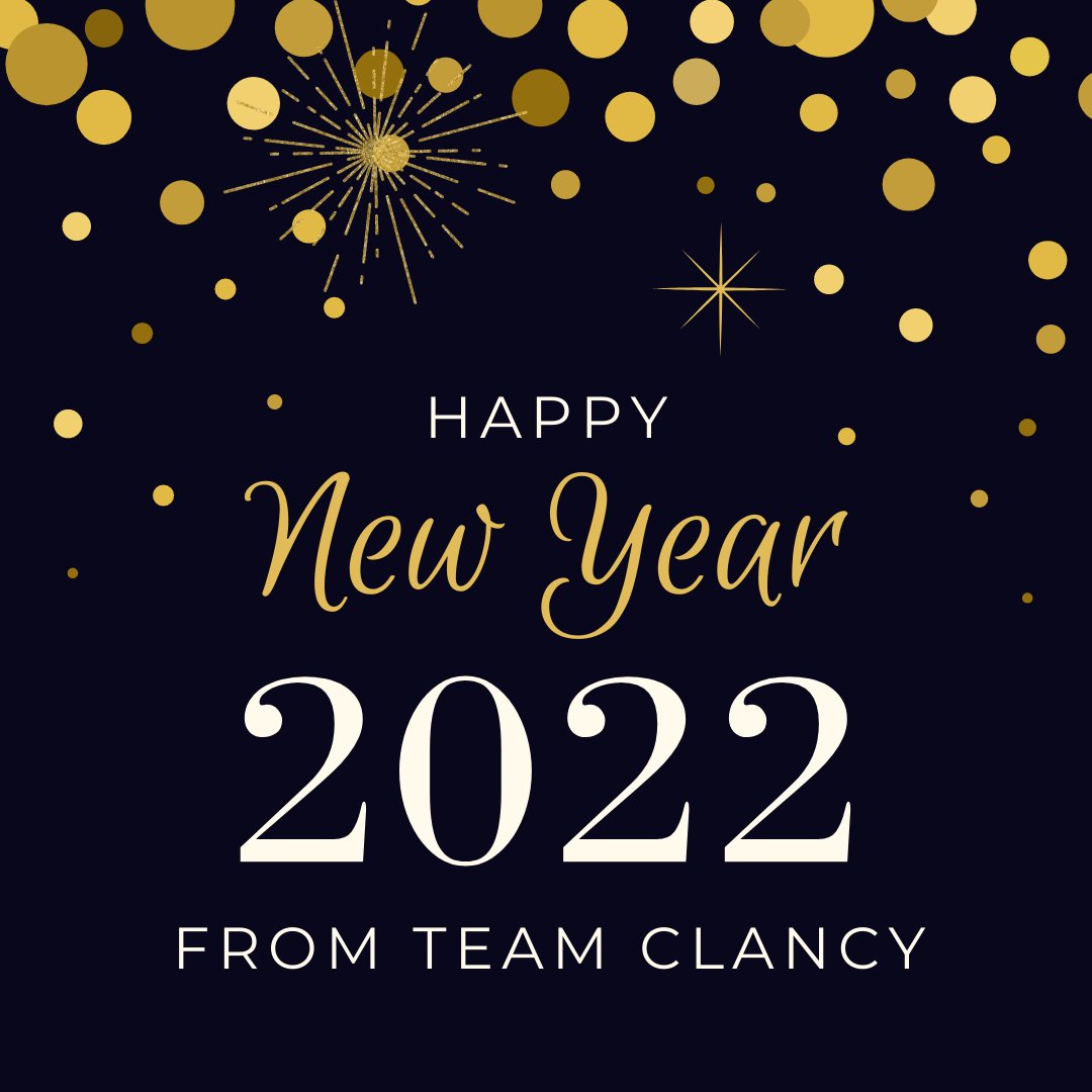 ClancyTeamRE's tweet photo. Team Clancy wishes you and your family a Happy New Year! https://t.co/cOhqXDr2to