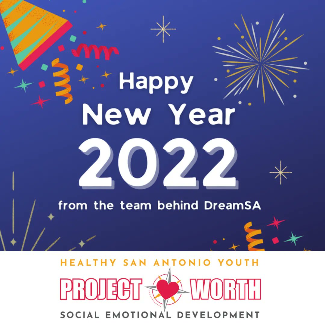 idream_sa's tweet photo. Happy New Year! 🎆 🎉 We are excited to see what this new year brings to our program 😊

#HappyNewYear #Goals #DreamSA #BelieveItAchieveIt #Community #YouthEmpowerment #YouthDevelopment #YouthVoice #SATx #SanAntonio https://t.co/6rNuX4mRWl