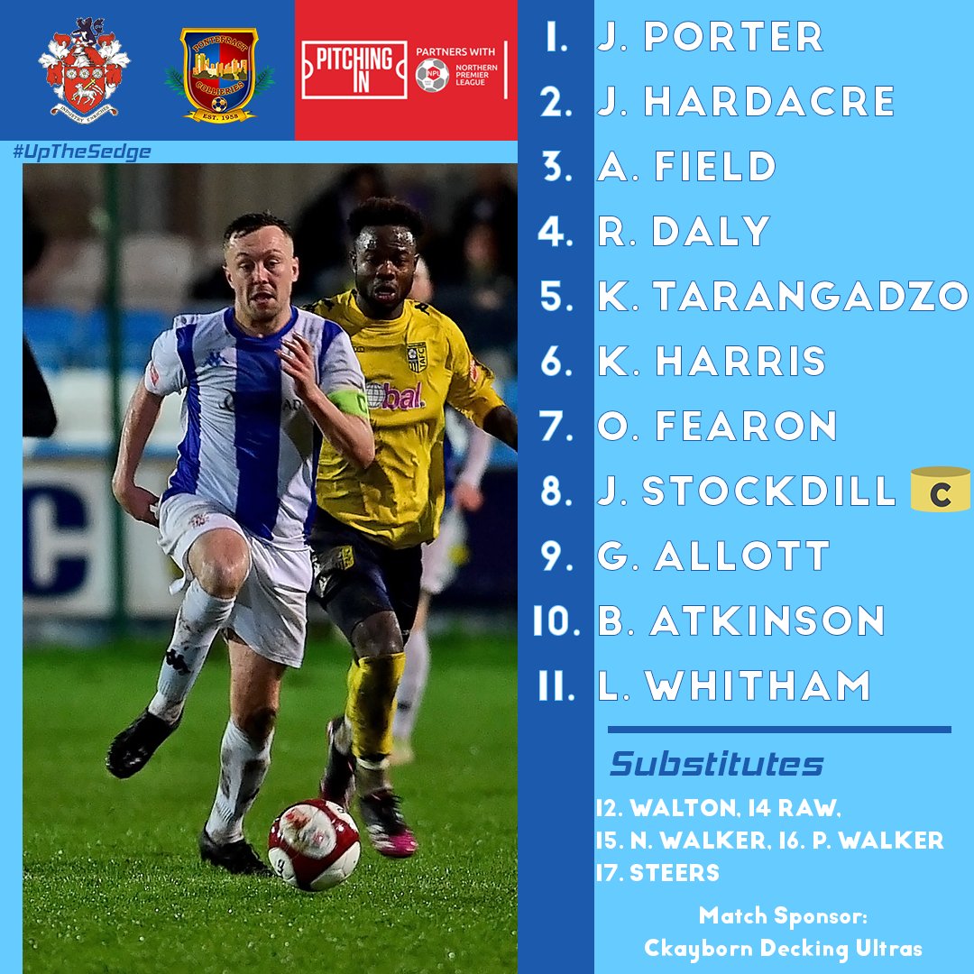 Liversedge_FC's tweet photo. 🔢 Here's how Sedge line up for our first game of 2022

Match Sponsor: Clayborn Decking Ultras

#UpTheSedge https://t.co/eZSWbONqat