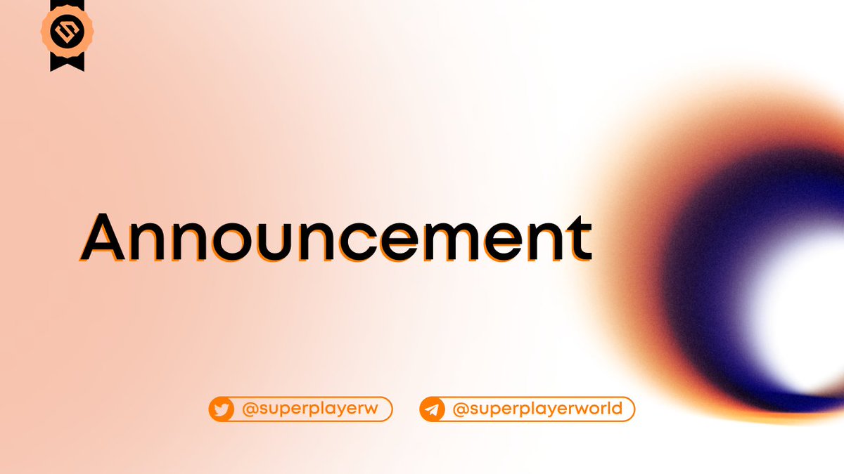 #SuperplayerWorld and <a href="/MetaGuildGame/">MGG</a> have reached a strategic cooperation.

🌟We will explore more development opportunities in the #GameFi.

See MGG's Telegram Group⬇️
t.me/MetaGuildGames1