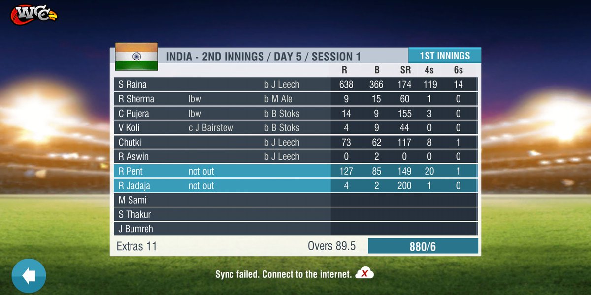 KaviRaina1's tweet photo. Raina .. I scored 600 runs in your name in WCC2 😅.I try to score 1000 runs but unfortunately I get out @ImRaina @ImRaina @PriyankaCRaina @Sakshi_Raina3 @akasureshraina @Vaishu_Raina3 @dhoniraina_team @RainaAddictz3 @dhruvjoshi___25 #cricaddict #rainaforever PS: It's not easy https://t.co/j6VcbuAAzz