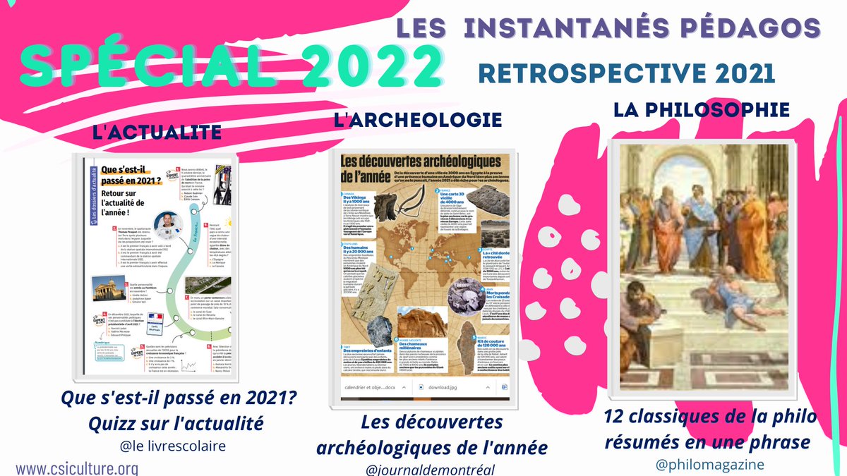 Laprofdoc_rock's tweet photo. Perso, j'aime les #retrospectives Venez découvrir les superbes productions de différents #médias dans les #instantanésduCDI #special2021 #SOSMediaEduc #SOSProfdocs #ideesderentree #funEMI https://t.co/4PjmsE3H5Q https://t.co/Gj2l40w4Zo