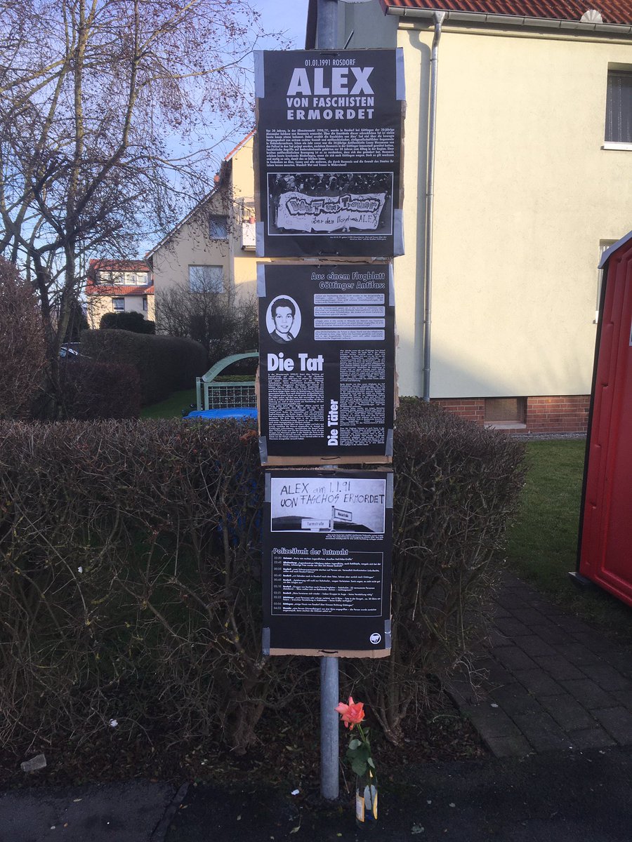 simonvolpers's tweet photo. Auch in diesem Jahr erinnern #Antifa|schist_innen in #Rosdorf bei #Göttingen an den vor 31 Jahren von Neonazis ermordeten Alexander #Selchow. Niemand ist vergessen! https://t.co/l8yvMTrjwu