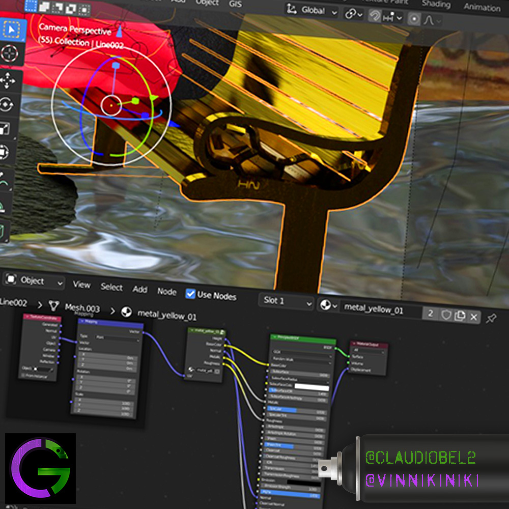 vinnikiniki's tweet photo. Behind the scenes with @psynftart  brother @ClaudioBel2 making cryptographitti magic in @blender

Soon release NFT collaboration on @withfnd part of the https://t.co/rWR5biM1Sa collection

#NFTs #NFT #NFTart #NFTartists #NFTCommunity #cryptograff #cryptographitti #cryptograffiti https://t.co/BQL6adPMUb