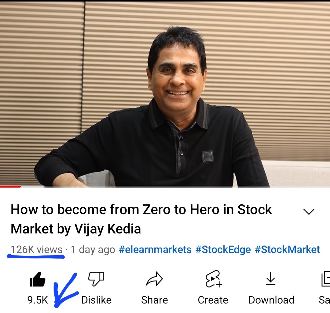 vivbajaj's tweet photo. 1 day
Over 126,000 views
9,500 likes 
Super comments

Power of genuine knowledge

Thx @VijayKedia1 ji for the candid discussion. 

https://t.co/OEXInxF4pz https://t.co/KKOqYUcsqh
