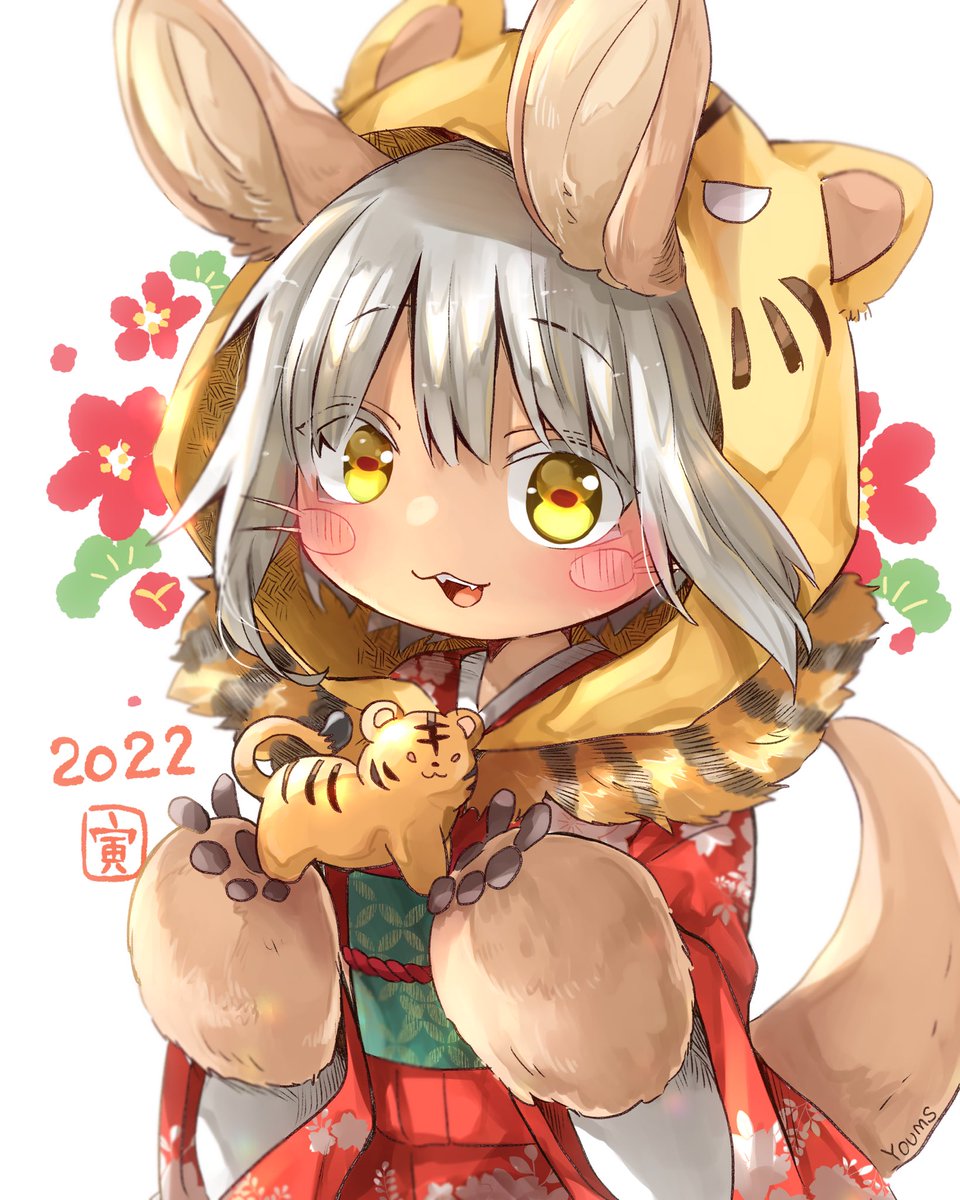 nanachi (made in abyss) 1other whiskers tail animal ears japanese clothes looking at viewer furry  illustration images