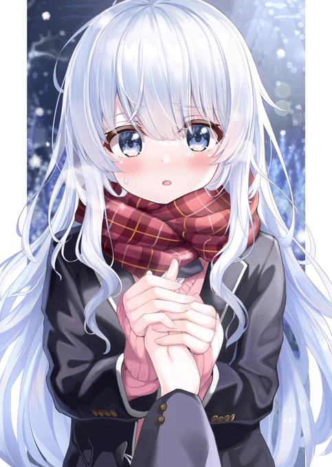 「こうしたら…手、あったかくなる?」 