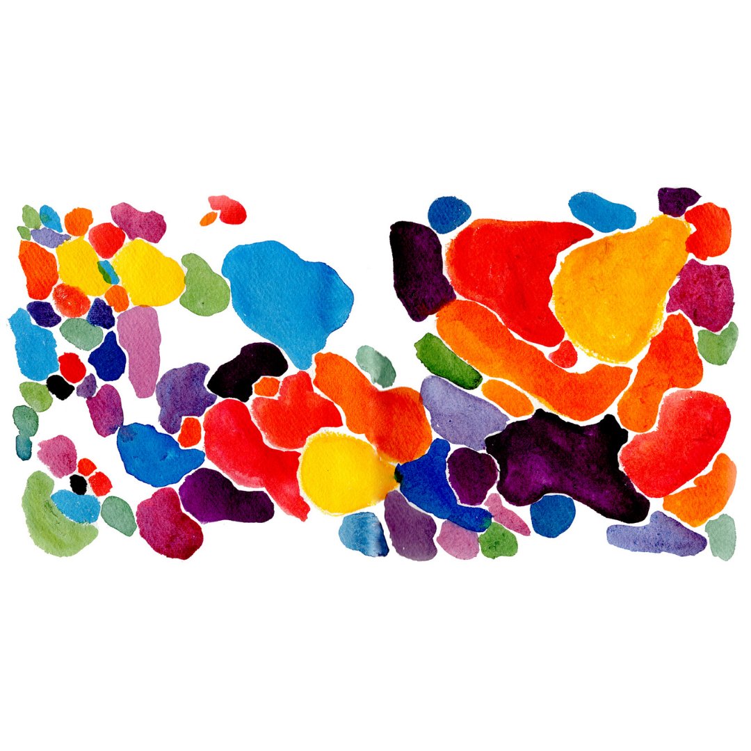 I started 2021 with this abstraction 🌀 🌈  It's so cliche, but you gotta keep showing up to the page until some magic happens. This was one of those days! I wasn't thinking too much, I was just groovin. To another year of groovin! 🎨