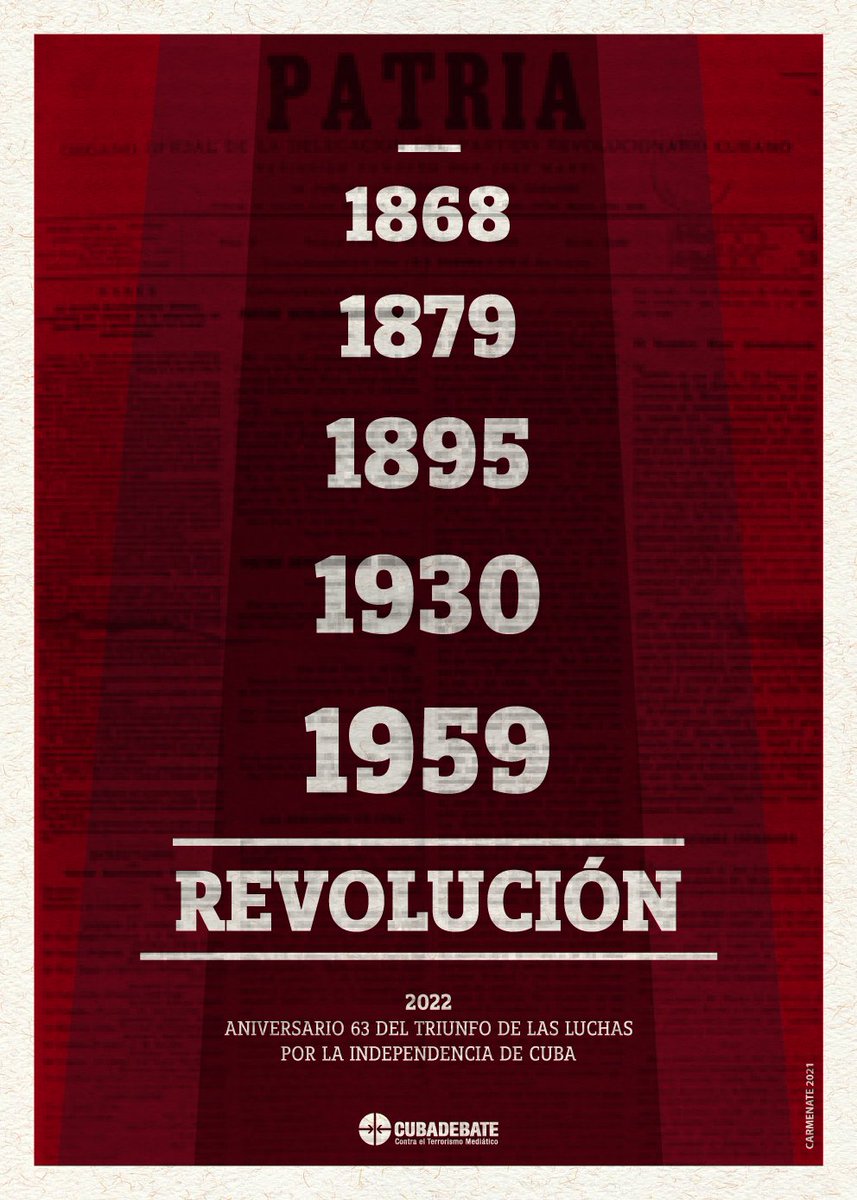 cubadebatecu's tweet photo. ¡Feliz aniversario 63 de la Revolución Cubana!

#CubaVive https://t.co/2AjMImSNAw