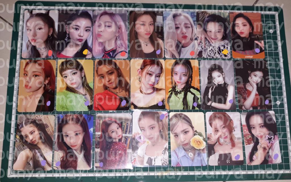 tachyibana's tweet photo. [ Help RT juseyoo ]

wts want to sell itzy poca pc photocard

❤️ : bundel sama 3 pc 💜 
💛 : pair minimal 1 pc 💜
💜 : boleh satuan
🏠 : Ciamis - Jabar - Ina
🍊 : avail free ongkir
📅 : keep event = DP
— prefer yang beli >2 pc
— atau take all 2.600k 
— boleh opshare
pricelist ↓ https://t.co/6f6HvlBmh0