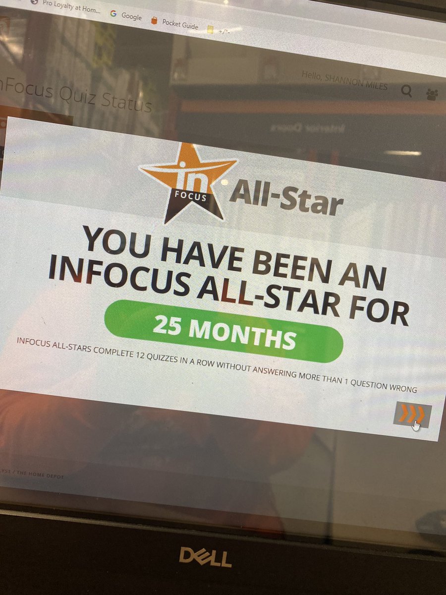 It’s a New Year and a New Month! Have you done your Infocus Quiz and made your safety pledge? Let’s make 2022 the safest year at a Home Depot yet! #infocus #safetypledge #allstar