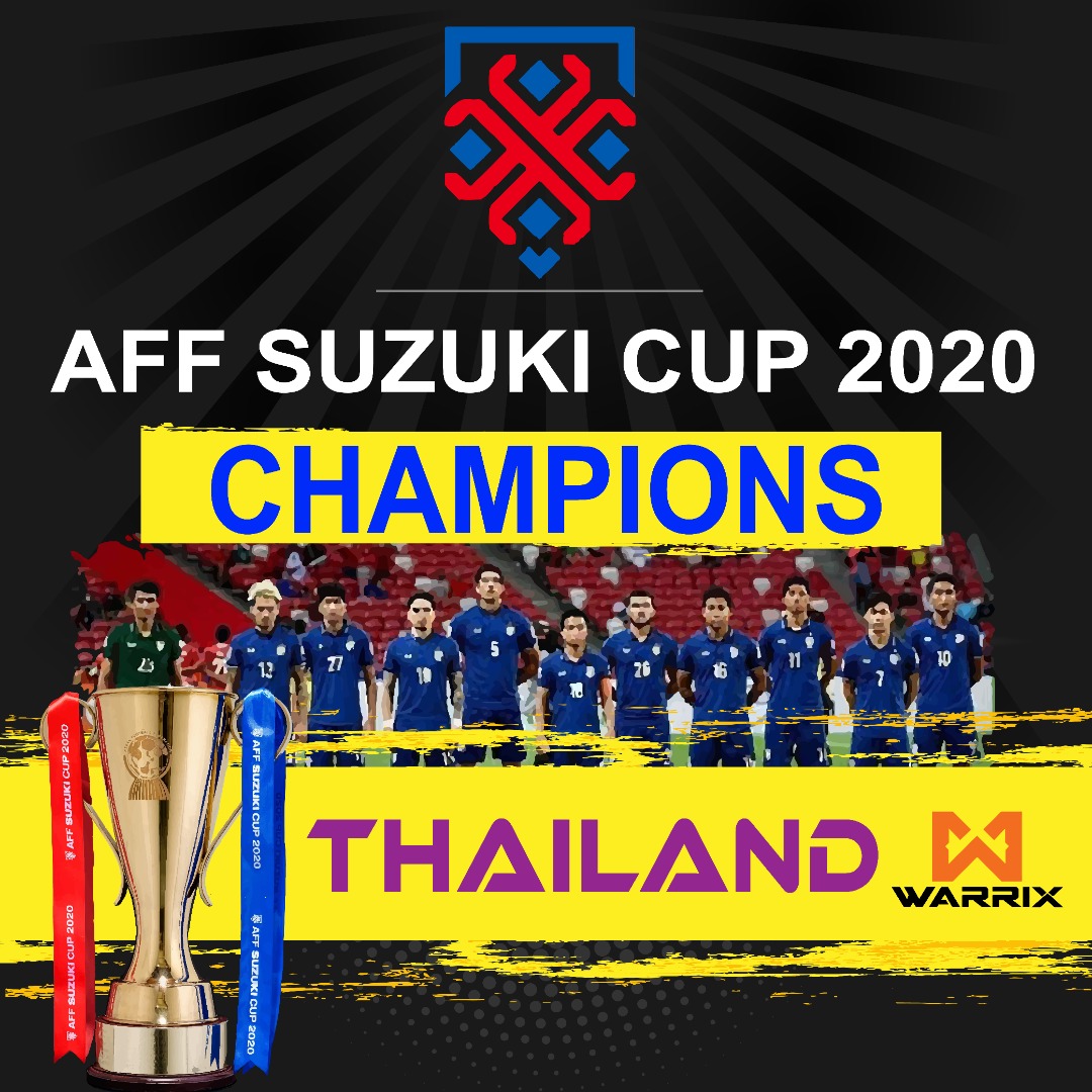warrixsg's tweet photo. Congratulations Warrix Thailand!

AFF Suzuki Cup 2020 Champion!! https://t.co/b1XbFAEruC
