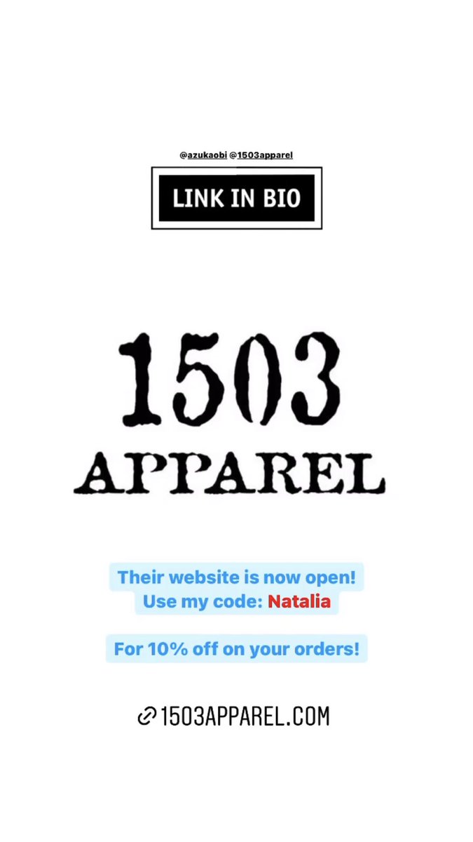 Nattintheehat's tweet photo. The 1503 APPAREL website is now live‼️⬇️

https://t.co/E3S5GVhqXp

Use my code: Natalia 
For 10% off on your orders‼️

Link in also my bio‼️
#shoplocal #supportlocal #caymanislands https://t.co/xk55VklJgx