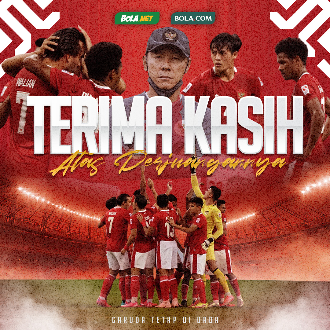 Bolanet's tweet photo. #LiveBolanet Terima kasih sudah berjuang, Timnas Indonesia 🇮🇩

Jadikan kegagalan ini sebagai bagian dari proses untuk bisa lebih baik ke depannya.

Kalian juara di hati rakyat Indonesia.

Optimis dengan proses yang terjadi di Timnas Indonesia.🔥🔥🔥 https://t.co/0ZSQuaaZ1R