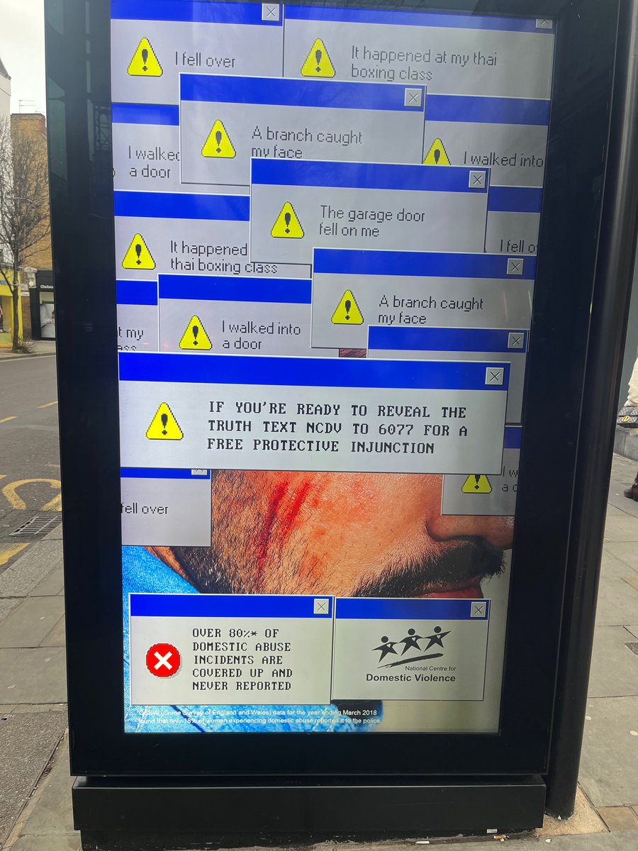 Standing on the King’s Road waiting for my friend and every single person that walked past slowed down to read this ad.

Don’t think I’ve ever seen that happen before