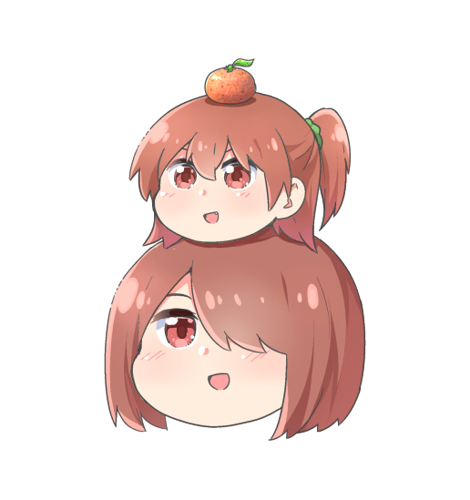 「hair ornament mandarin orange」 illustration images(Popular)