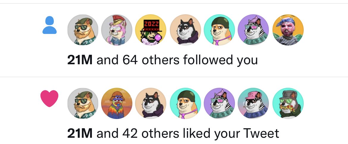 Getting alot of love from ⁦<a href="/TheDogePoundNFT/">Doge Pound 🐶</a>⁩ . Love you all . Can’t believe some people are sleeping on #dogepound $NFT such a bargain at 1.6