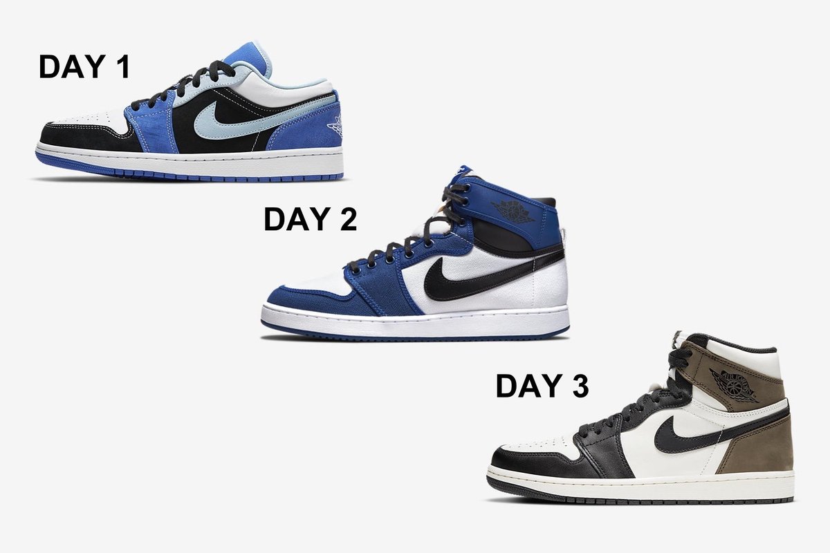 trantrinh20001's tweet photo. ・NIKE AJ 1 LOW “Racer 🔔Blue” [DH0206-400]
・NIKE AJ 1 KO “Storm 🔥Blue” [DO5047-401]
・NIKE AJ 1 HIGH “Mocha” [555088-105]💥 https://t.co/QI6N2RggFv