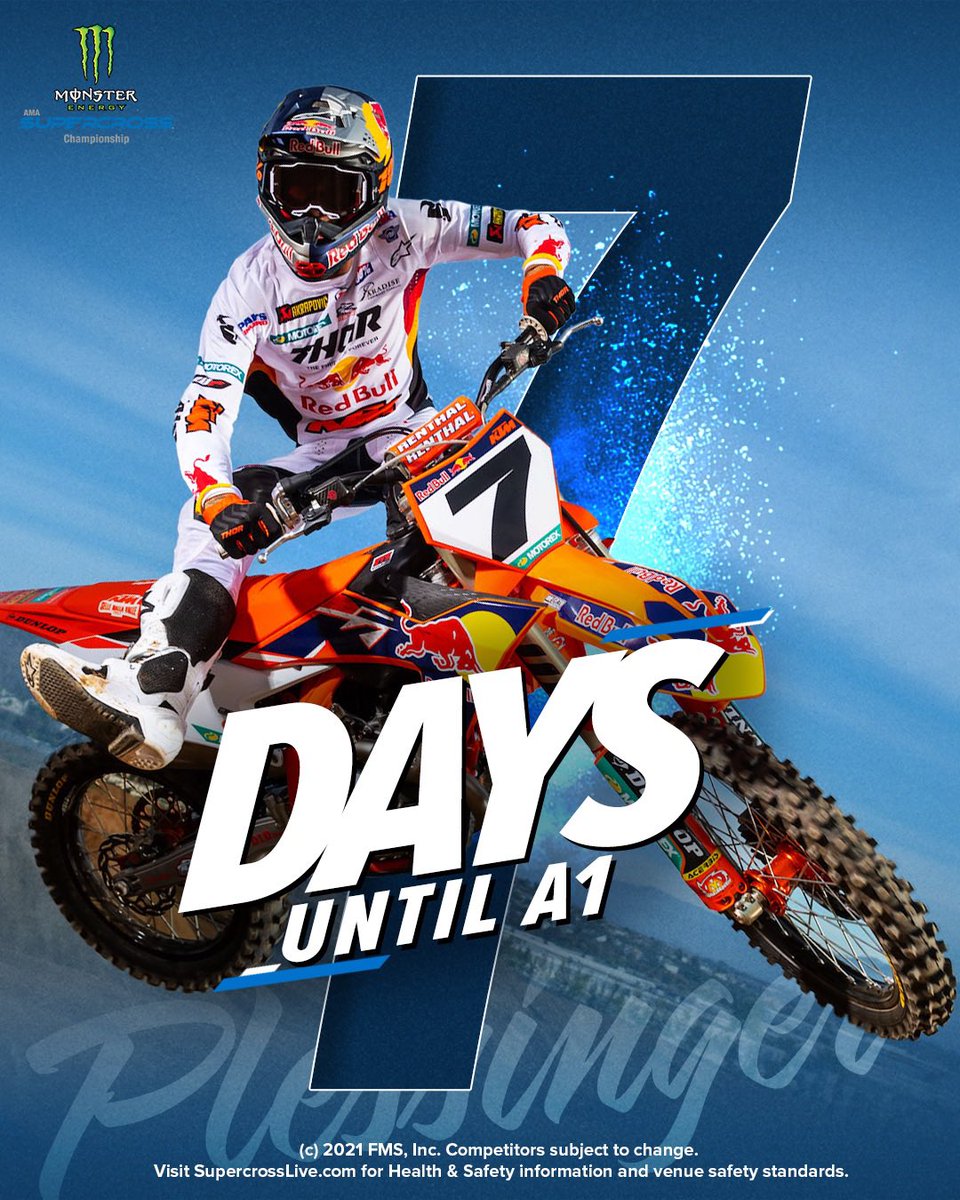 Happy New Year everyone! 🎇 That means only SEVEN days until Anaheim One 🏟 

#SupercrossLIVE