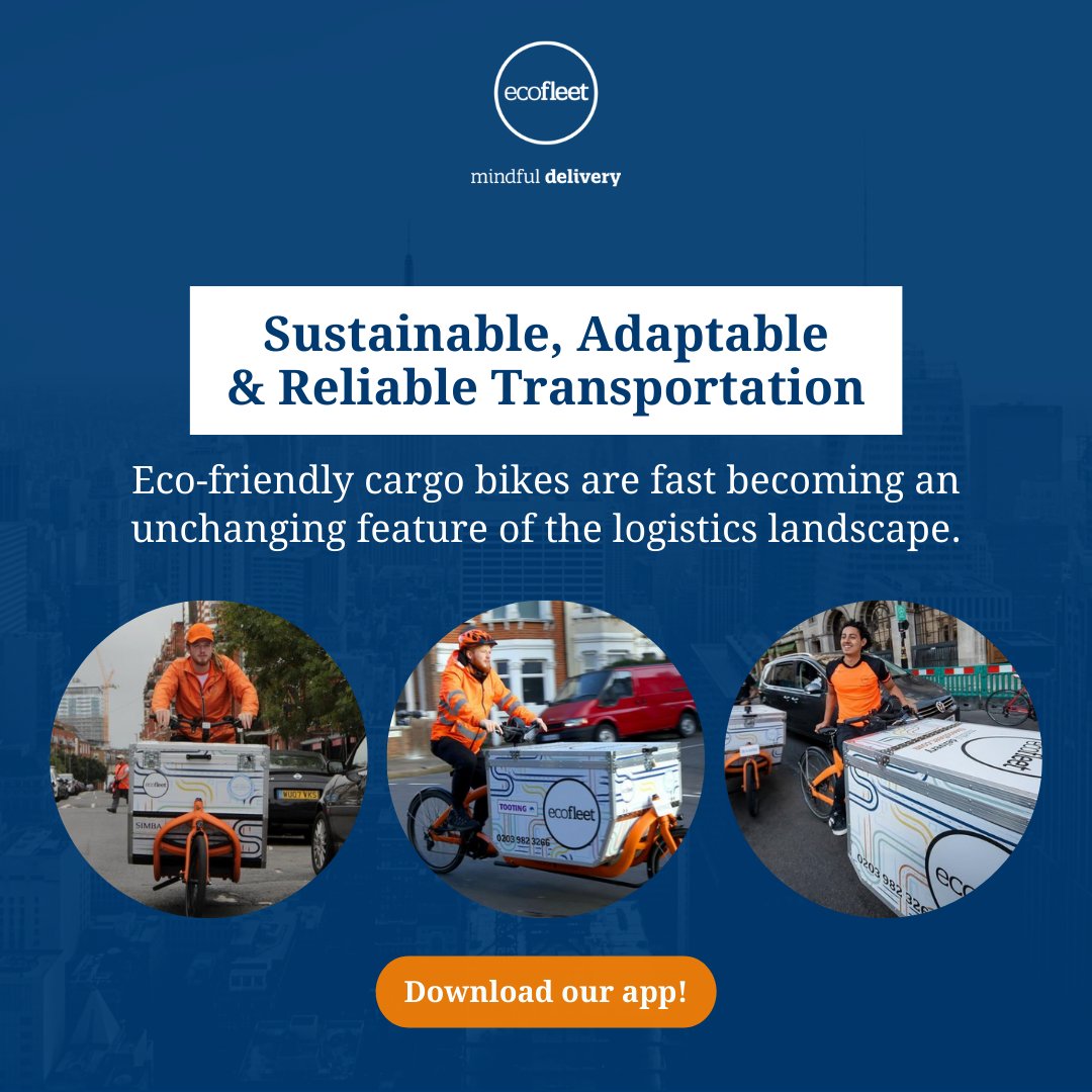 theecofleetcom's tweet image. E-cargo bikes make urban transit more efficient and eco-friendly! ⭐
.
#logistics #London #transportation #deliverysolution #shipping #UK #delivery #local #business #courier #deliveryservice #courierservice #driverstop #app #delivery #deliveryservice #driver #flexible