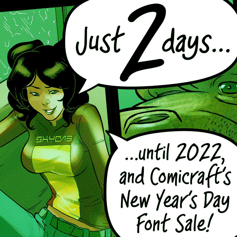 RichStarkings's tweet photo. The @Comicraft New Year’s Day Font Sale is on! At https://t.co/tkrugvbOcm #ComicFonts @ComicBookFX #comicbookfonts #fontsale #comicbooks #comicart #comicartist https://t.co/k9HKd5JPGb