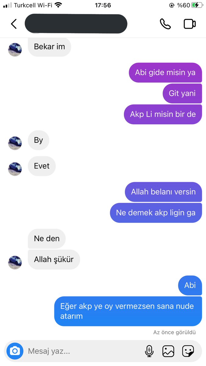Ben bu ülke için elimden geleni yaparım elhamdulillah 🙏
Bana yazan sapık amcayla ufak bir diyaloğumuz
