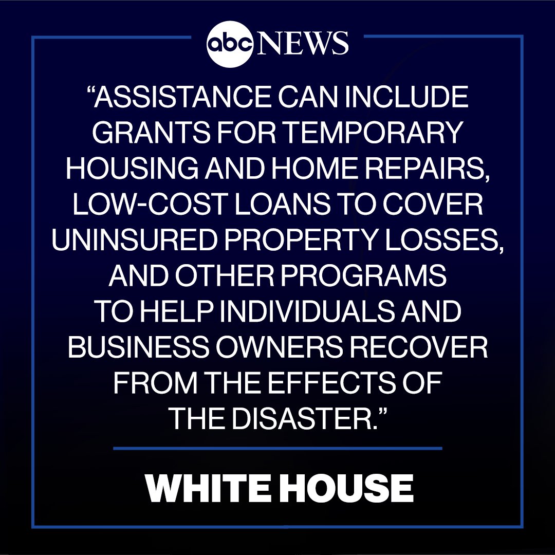 ABC's tweet photo. Pres. Biden approves disaster declaration for Colorado and federal funding for those affected by devastating wildfires, according to a statement from the White House. https://t.co/khHKEoKkkb https://t.co/kOJ37gdZcu