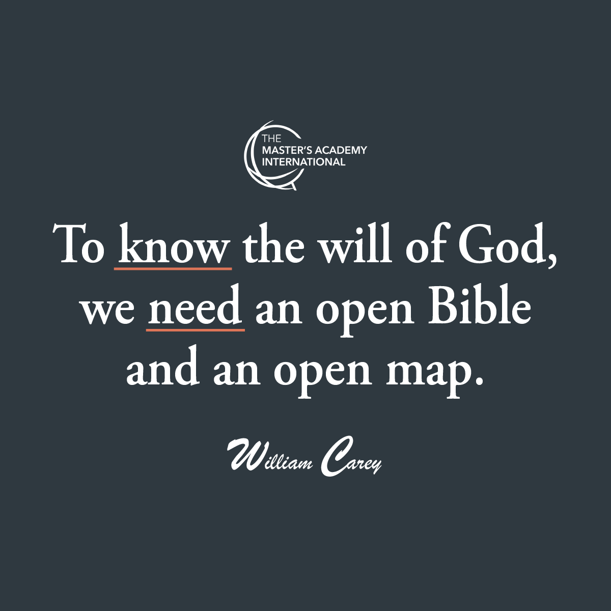 TMAI_org's tweet photo. “To know the will of God, we need an open Bible and an open map.” — William Carey
•
•
•
•
•
#missionary #missions #missionarywork #missionswork #greatcommission #bible #openbibles #openmaps #willofgod https://t.co/OgzQzdPbx8
