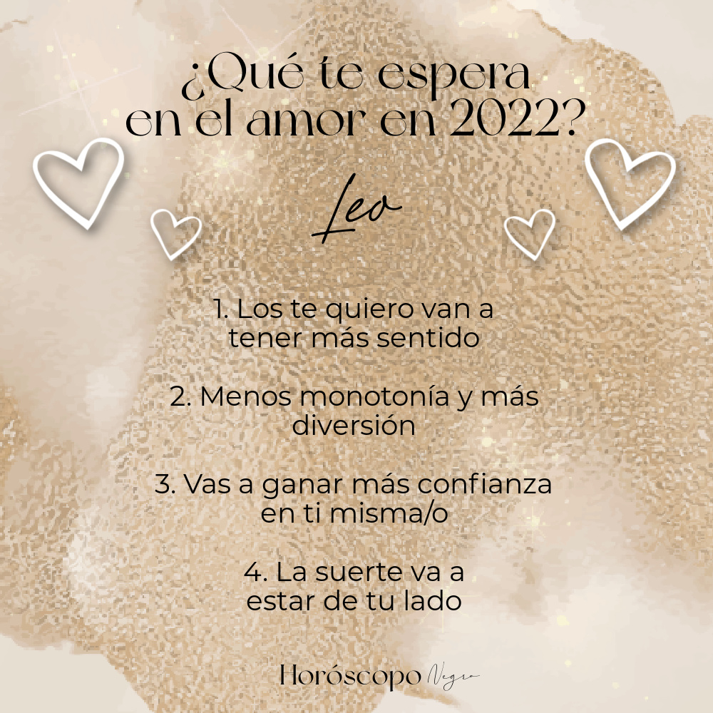 ¿Qué te espera en el amor en 2022? ✨🖤✨ #leo #horoscoponegro