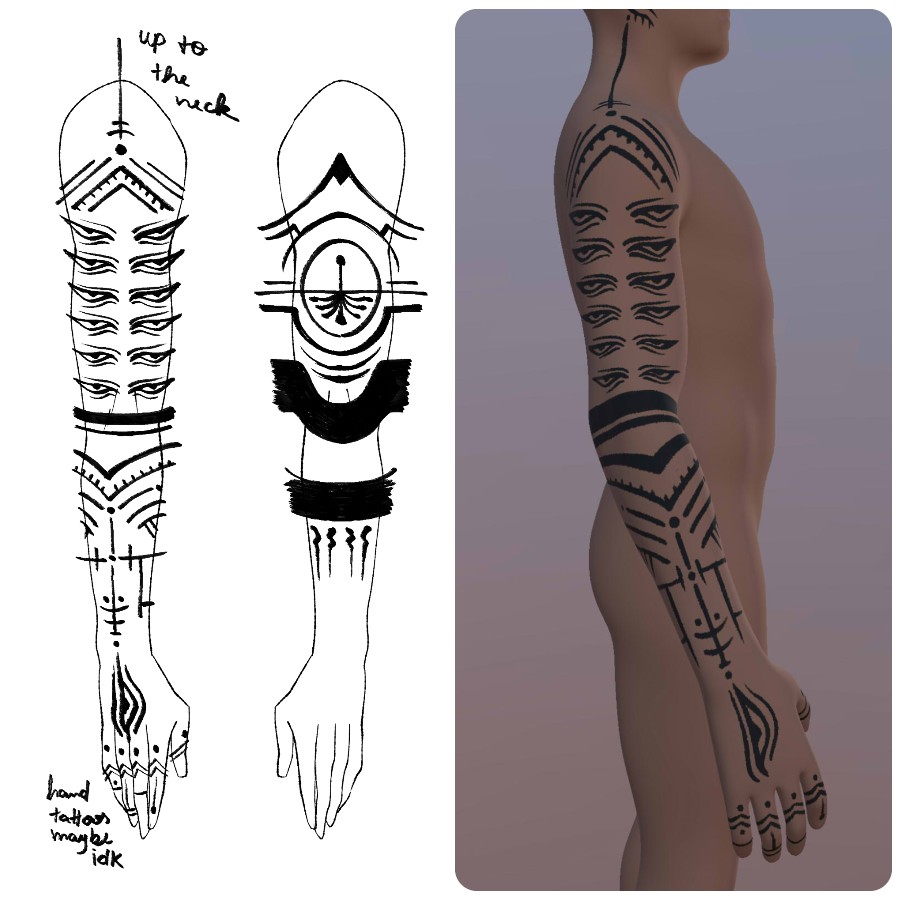 Broken Puppet - Going for some cool cyberpunk futuristic vibes for a change  with this tattoo design! Can't believe it aswell I hit 50 thousand  followers! Don't know what I'm doing but