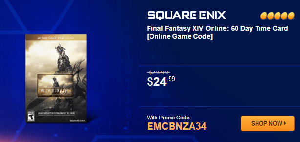 Wario64's tweet photo. Final Fantasy XIV Online: 60 Day Time Code is $24.99 at Newegg w/ code EMCBNZA34 https://t.co/QYkv5DPwBt #ad https://t.co/WTGOQQt8l1