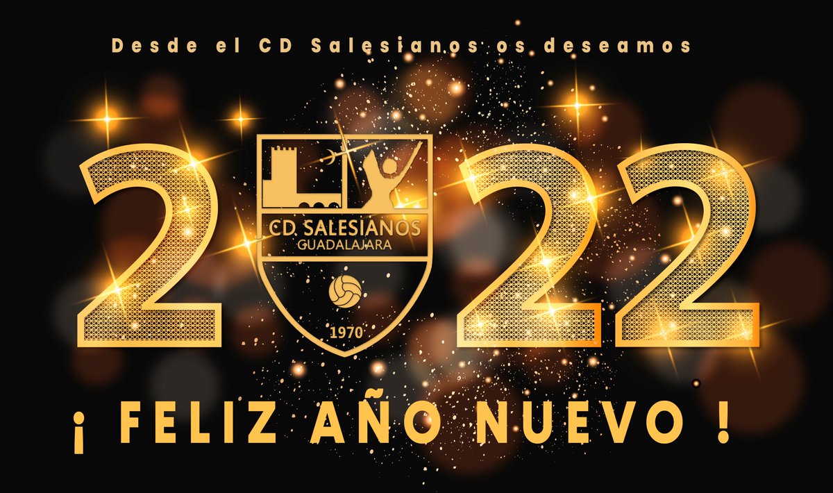 🎊 ¡ Feliz Año Nuevo!🎉

Desde el CD Salesianos Guadalajara os deseamos a tod@s que un Feliz Año Nuevo 2022.

Nuestros mejores deseos para este año nuevo que comienza y se cumplan todos los vuestros y vuestras familias. Feliz año amarillo !