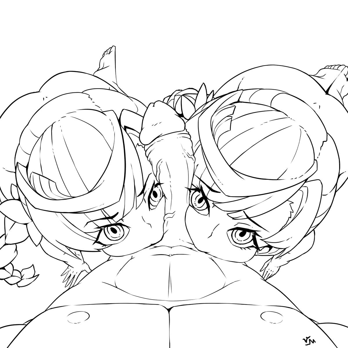 very_mediocre's tweet photo. @VeryMeatyOgre wip images

i debated on whether the pov should be fat or fit, and i initially wanted to draw him fat because i tend to always draw muscular men. i changed it back to fit because the stomach wouldve stuck out and covered the view a bit https://t.co/CuLCBcQP2P