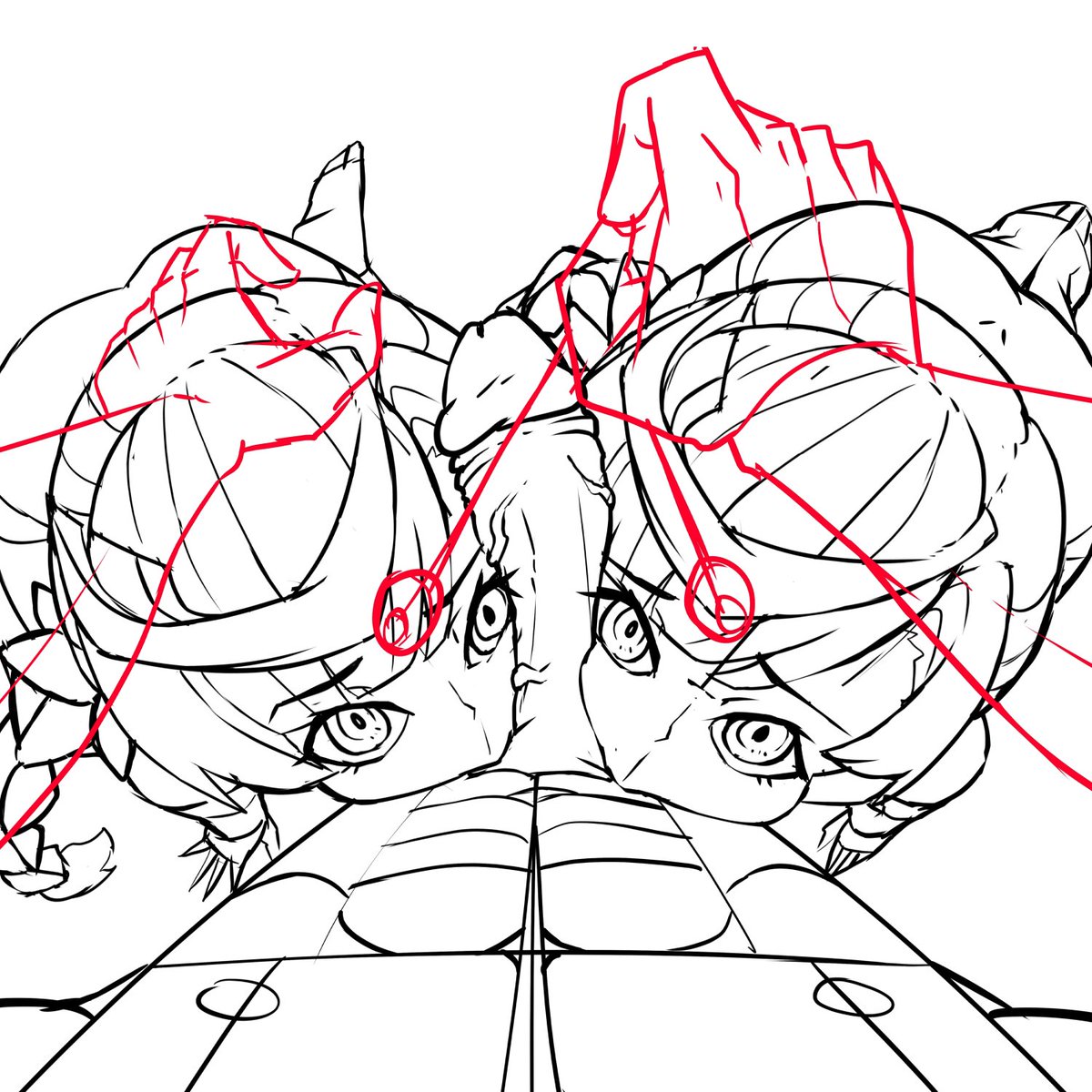 very_mediocre's tweet photo. @VeryMeatyOgre wip images

i debated on whether the pov should be fat or fit, and i initially wanted to draw him fat because i tend to always draw muscular men. i changed it back to fit because the stomach wouldve stuck out and covered the view a bit https://t.co/CuLCBcQP2P