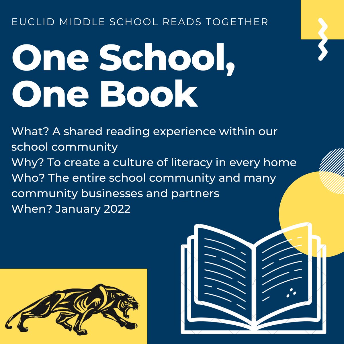 Euclid_MS's tweet photo. Happy New Year! 🎉  https://t.co/nzNbGTZxlT 
#allschoolread #readtogether #oneschoolonebook #oureuclid #euclidreads https://t.co/NqiXhZ2xQC