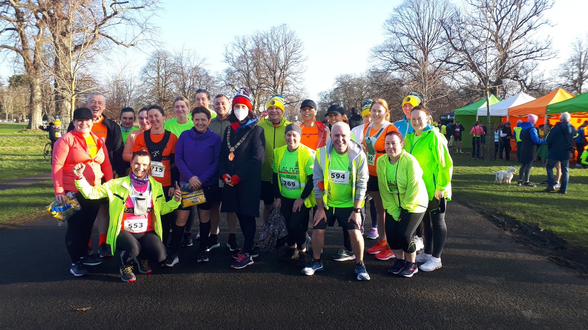 LordMayorDublin's tweet photo. Well done to all the Lord Mayor 5 Alive Challengers who completed the Tom Brennan Memorial 5k in the Phoenix Park. What a great way to start 2022 🏃♀️ Thank you to @liffeyvalleyac for the warm welcome. #LM5A https://t.co/B0n6sJ40BV