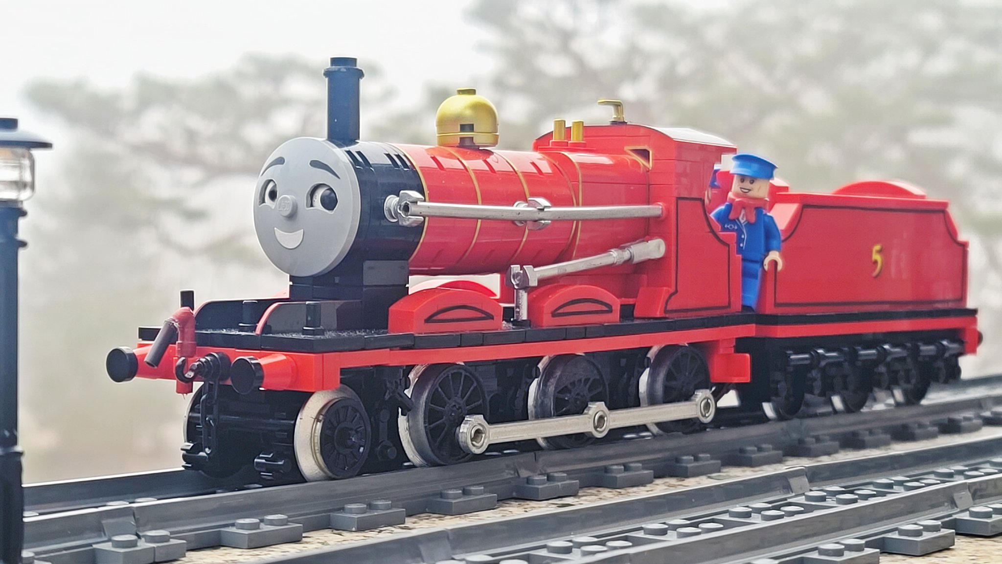 Squid1562 on X: Lego James the Red Engine!