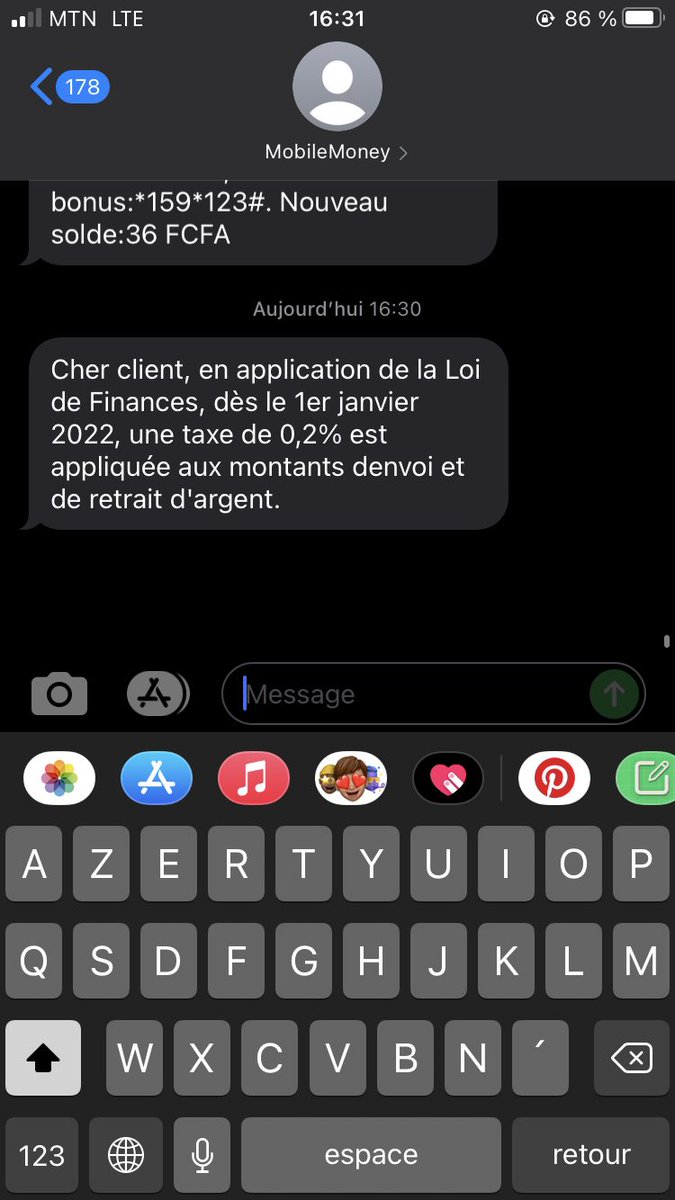 RNfonkeng's tweet photo. @yemargent Ça commence mal hein kotopi en tout cas plus d’argent dans mobile Money on va maintenant envoyer ça par général https://t.co/AwNWUCWEx2