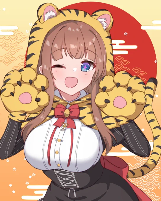あけましておめでとうございます
今年もよろしくお願いします! 
#ちぇり絵 