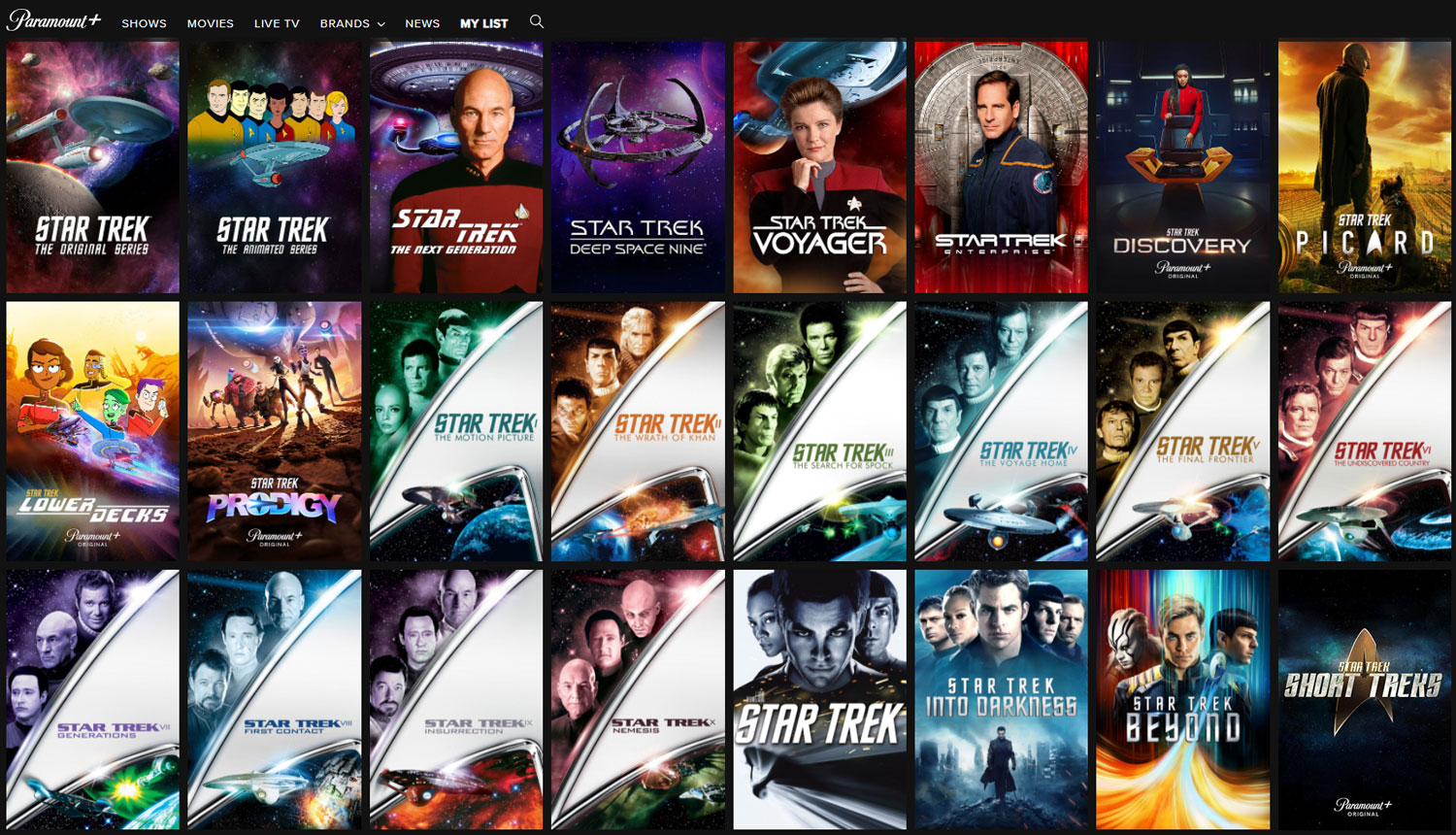 TrekCore.com 🖖 on X: "For fans in the USA: all five legacy live-action # StarTrek shows (TOS, TNG, DS9, VOY, ENT) beam out of Amazon Prime Video  today, and warp away from Hulu